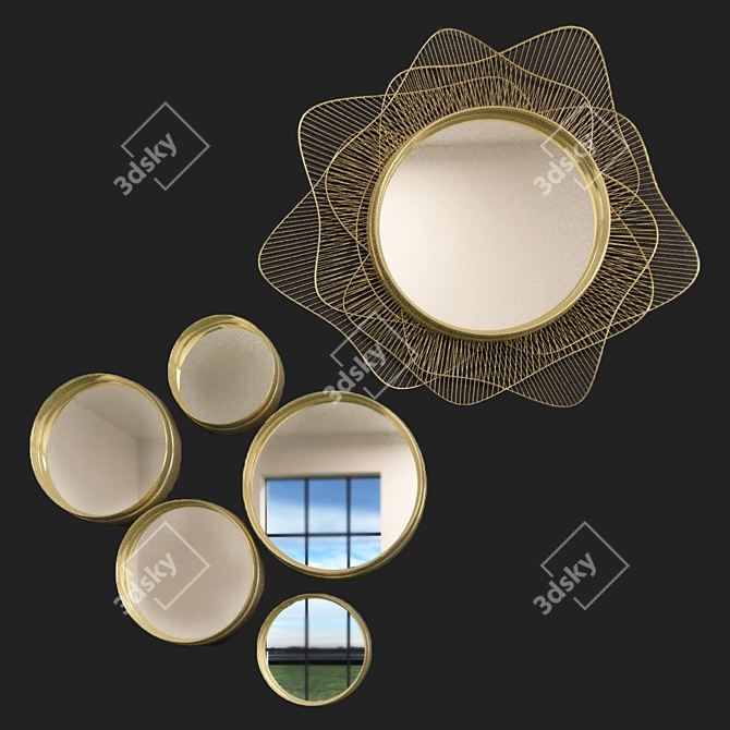 Adjustable MiiiM Mirrors 3D model image 1