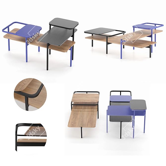 Versatile Duplex Occasional Table 3D model image 4