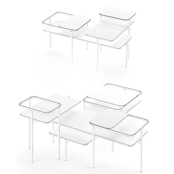 Versatile Duplex Occasional Table 3D model image 5