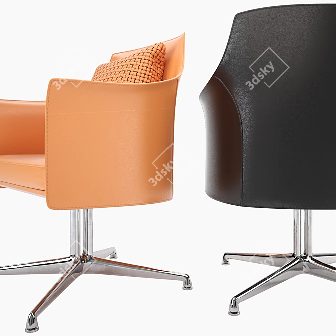 Modern Ergonomic Chair 3D model image 2