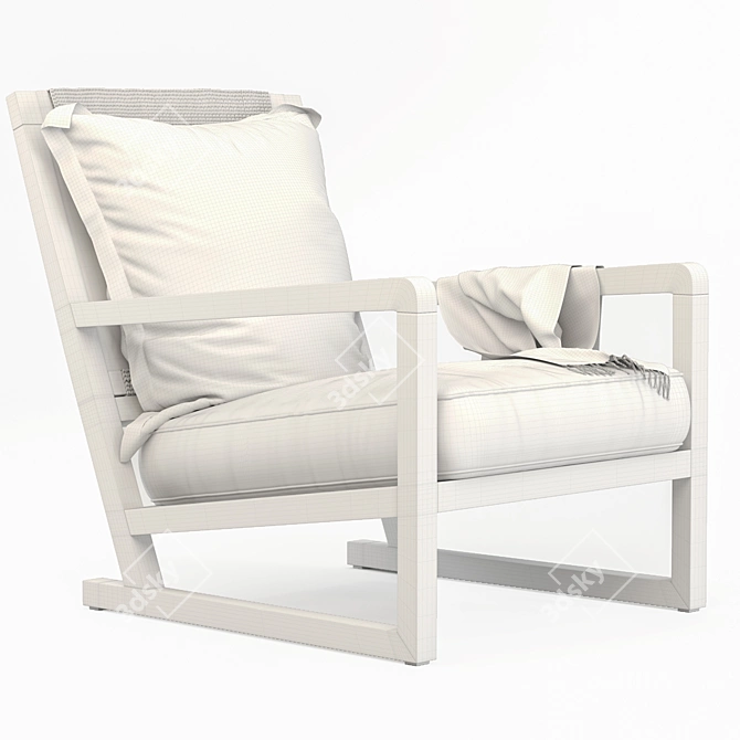 Stylish Clio Armchair by B&B Italia 3D model image 4