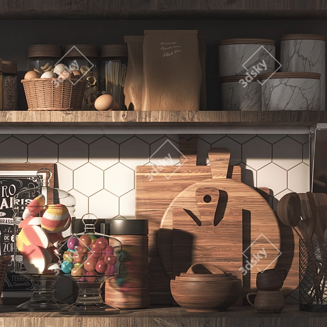 2015 Kitchen Accessories Set 3D model image 4