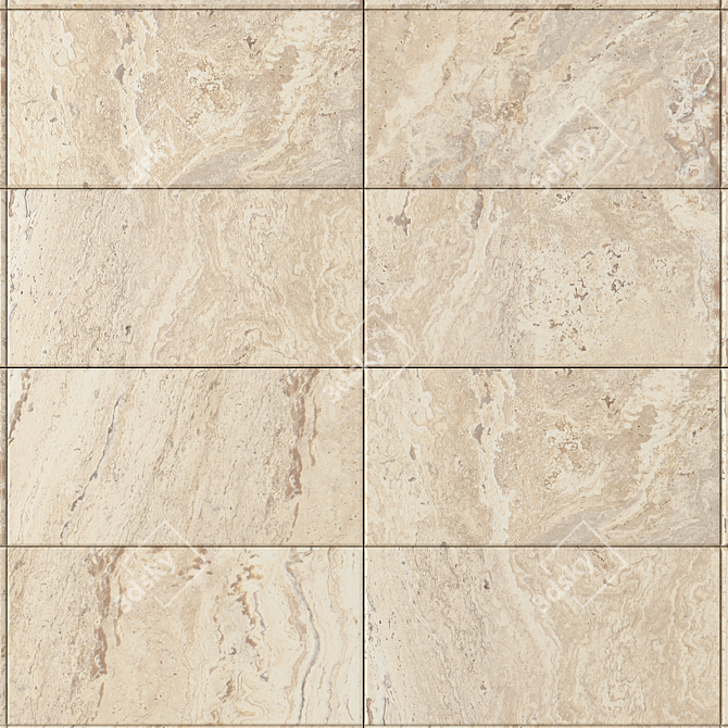 Antico Sand Stone Wall Tiles 3D model image 2