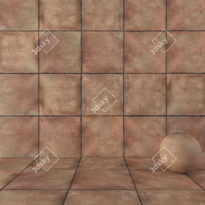 Casa Mila Cotto Stone Wall Tiles 3D model image 1