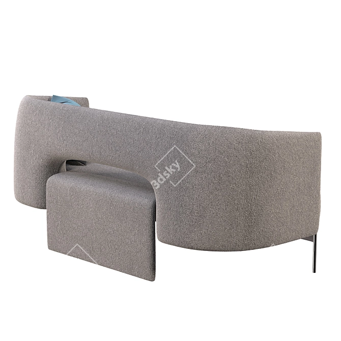 Minimalist Modern Sofa 3D model image 3