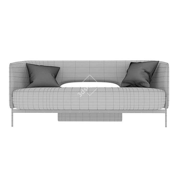 Minimalist Modern Sofa 3D model image 4