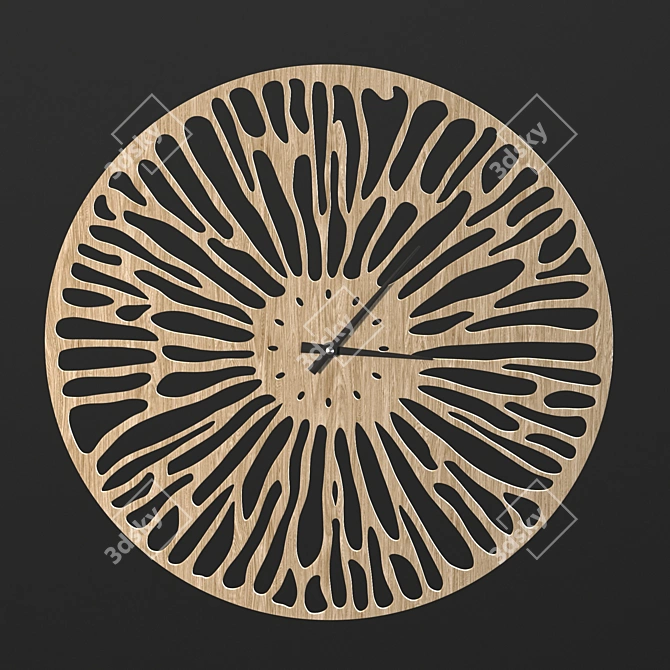 Dragonfly Wall Clock: Unique Artwork 3D model image 2