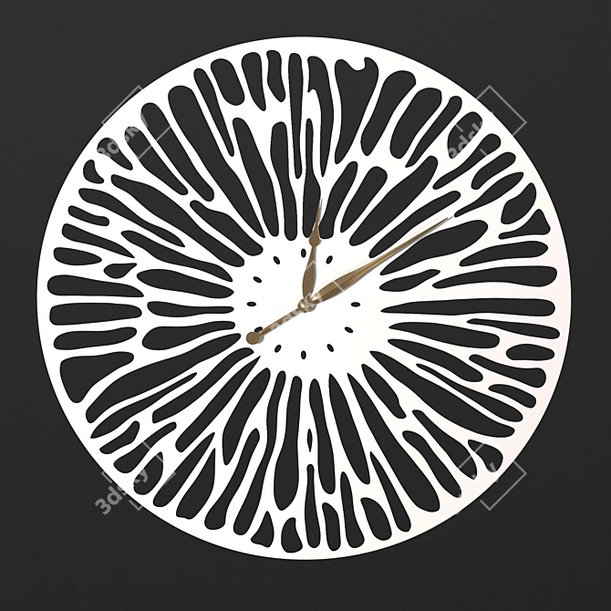 Dragonfly Wall Clock: Unique Artwork 3D model image 3