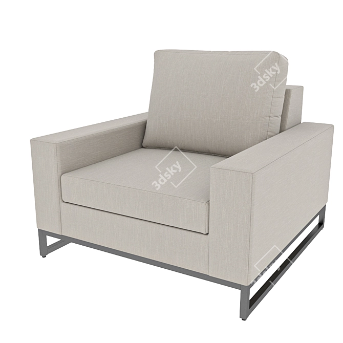 Zendo Outdoor Armchair by Manutti 3D model image 4