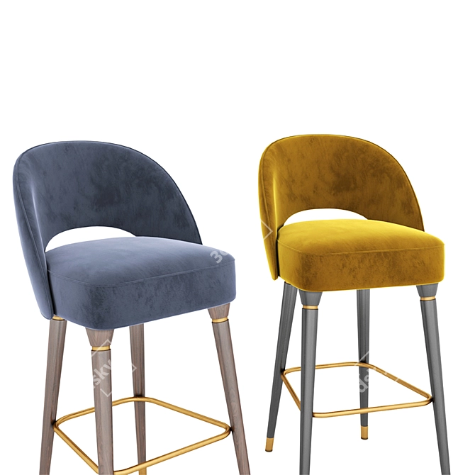 Elevate your space: Collins Bar Chair! 3D model image 4