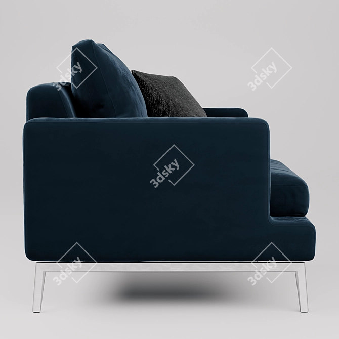 Modern Larsen Armchair with Realistic Details 3D model image 2