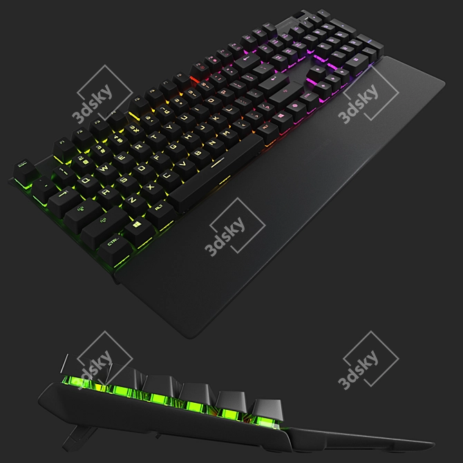 Ultimate Gaming Keyboard: SteelSeries APEX Pro 3D model image 4