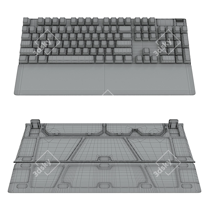 Ultimate Gaming Keyboard: SteelSeries APEX Pro 3D model image 5