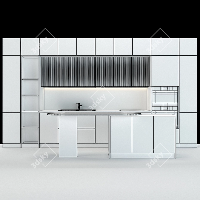 Multifunctional Kitchen Organizer 3D model image 2