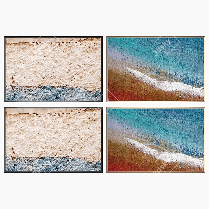 Elegant Wall Art Set 3D model image 2