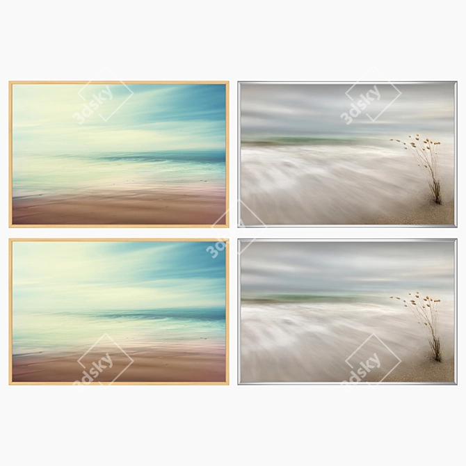 Elegant Wall Art Set 1383 3D model image 3