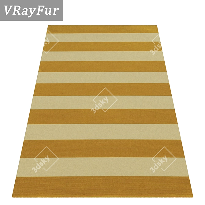 Luxury Rug Set: High-Quality Textures for Close-up and Long-shot Views 3D model image 2