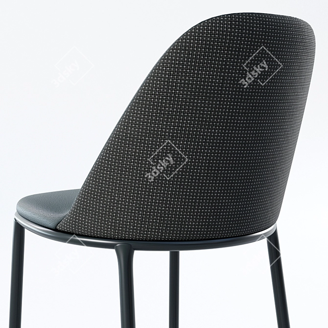 Midj Lea H75 M TS Stool: Elegant Seating Solution 3D model image 3