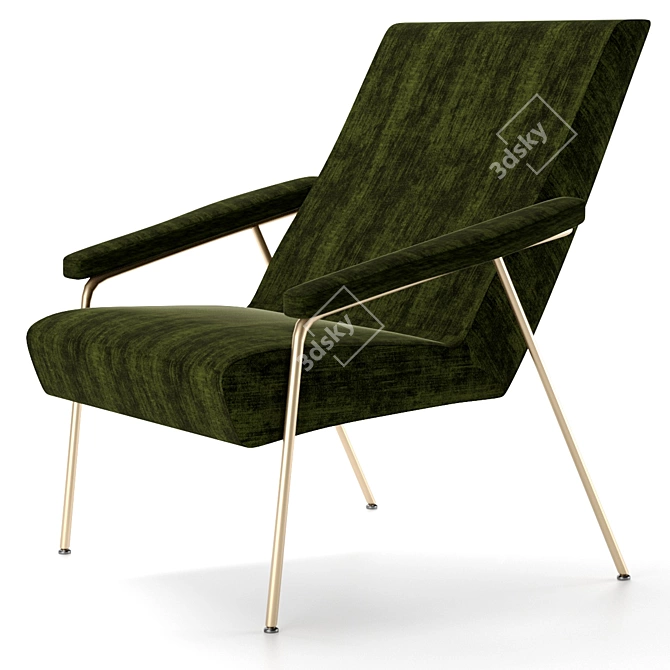 Elegant Gio Armchair 3D model image 1