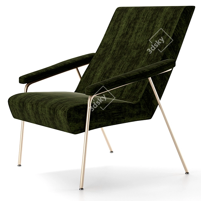 Elegant Gio Armchair 3D model image 3