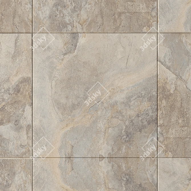 Key Stone Cream Stone Wall Tiles: Multi-Texture, High-Definition, Corona & Vray Render Ready 3D model image 2