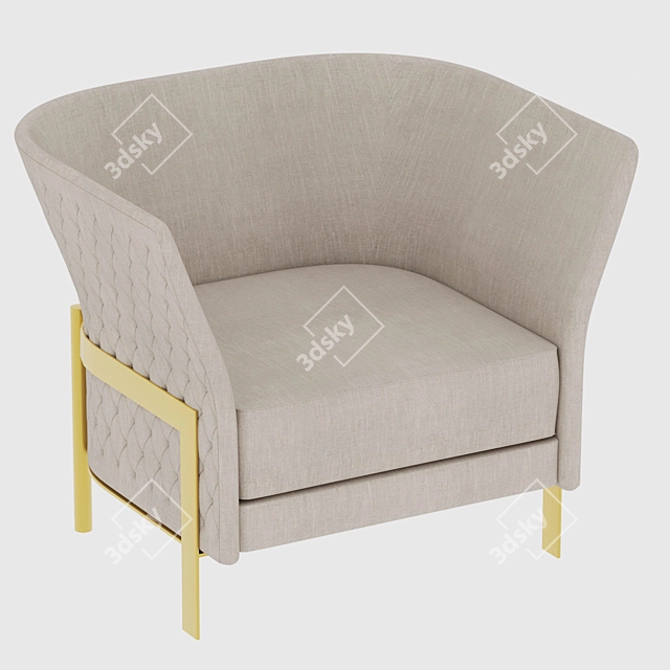 Modern Cosmo Armchair 3D model image 2