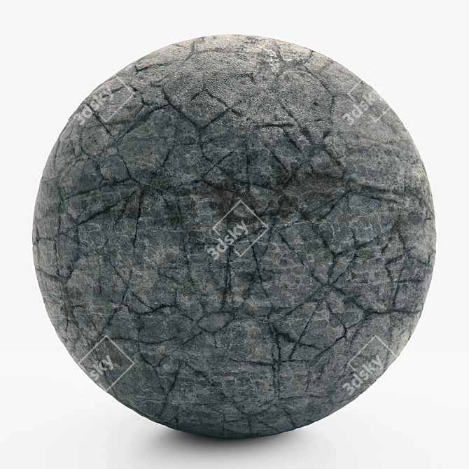 Black Rock VRAY 4K Texture 3D model image 1