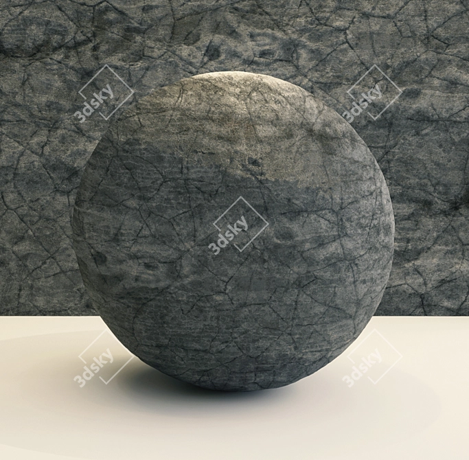 Midnight Obsidian VRay Rock 3D model image 4