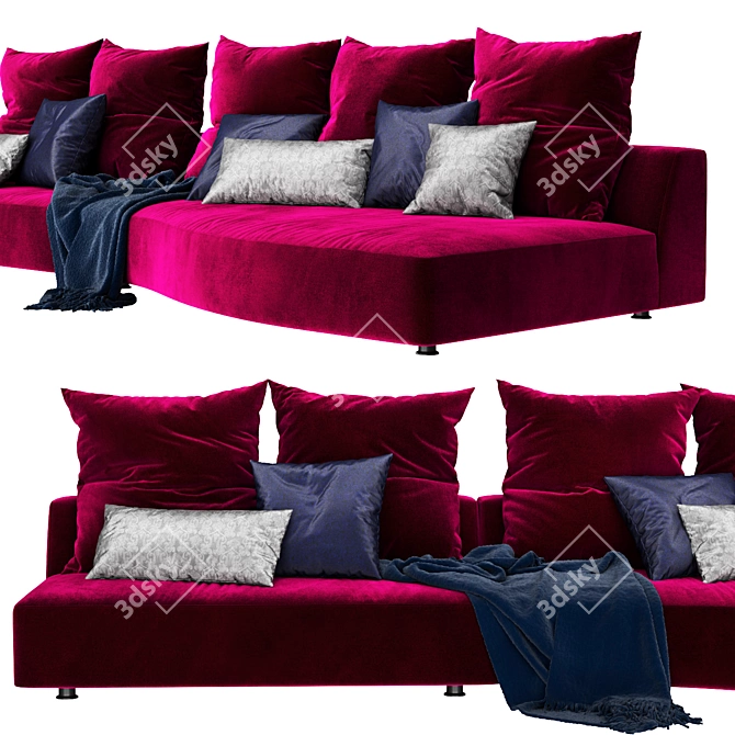 Edra Absolu Sofa: Modern Elegance for Your Space 3D model image 2