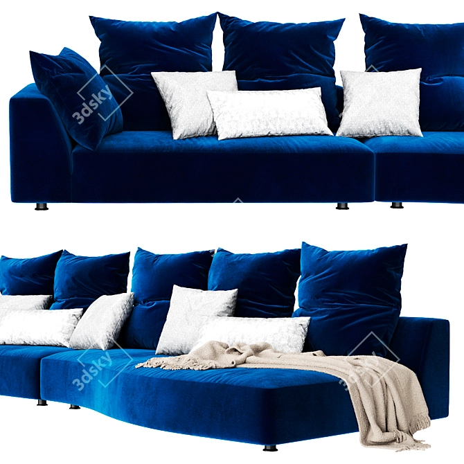 Title: Edra Absolu 02: Luxurious Sofa for Absolute Comfort 3D model image 2