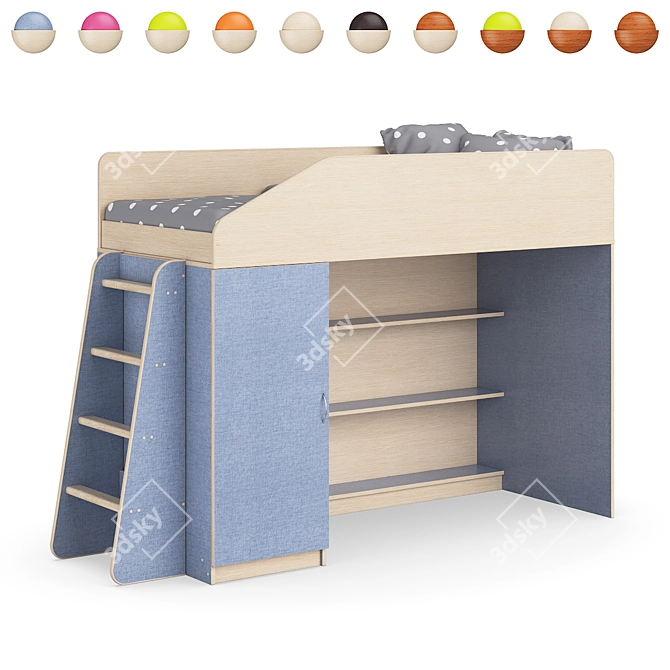 Legenda K11 + LP11: Modular Children's Bed 3D model image 6