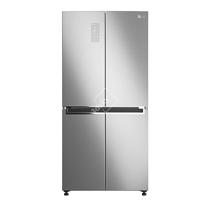 LG GC-B22FTMPL Fridge: Stylish Design, Optimal Size 3D model image 1