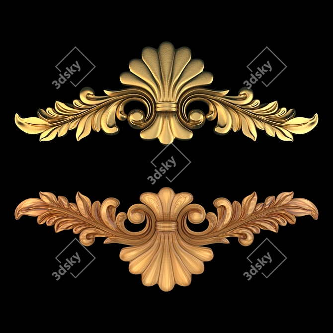 Elegant Decorative Ornaments - 03 3D model image 1