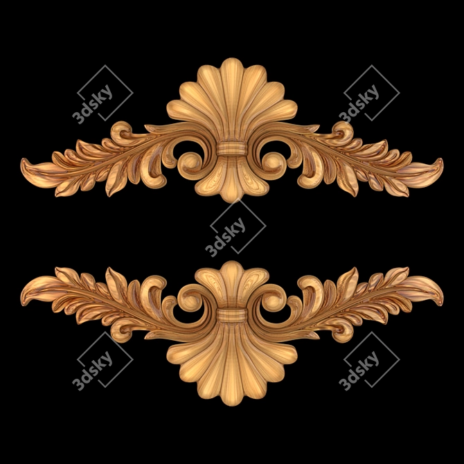 Elegant Decorative Ornaments - 03 3D model image 3