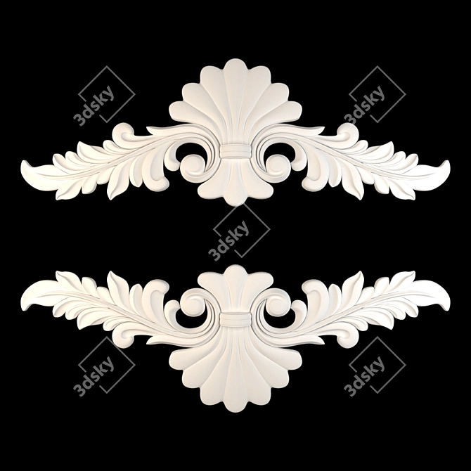 Elegant Decorative Ornaments - 03 3D model image 4