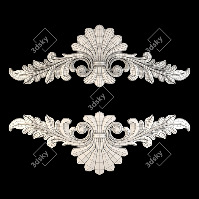 Elegant Decorative Ornaments - 03 3D model image 5