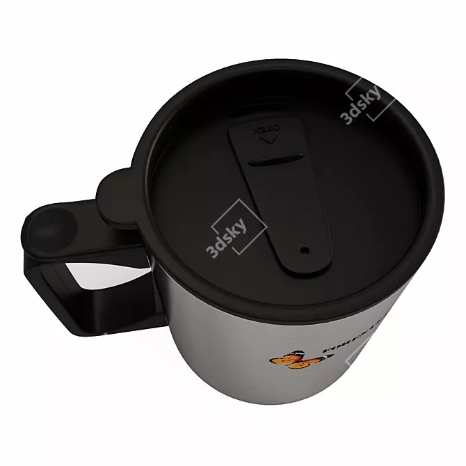 Forester Thermo Mug: Tea, Coffee & Lid 3D model image 2