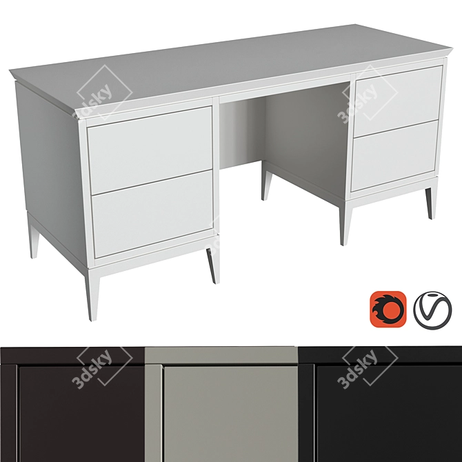 Dantone Ostin Home Desk - Stylish and Functional 3D model image 1
