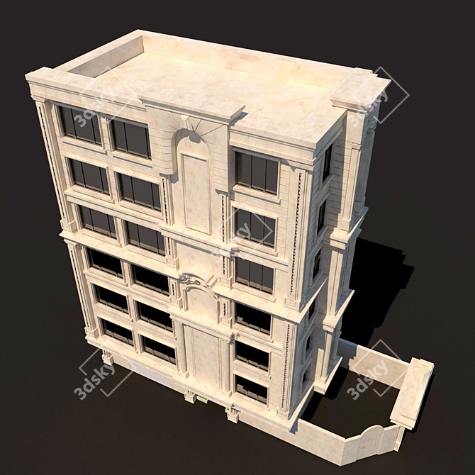 Elegant Architectural Masterpiece 3D model image 1