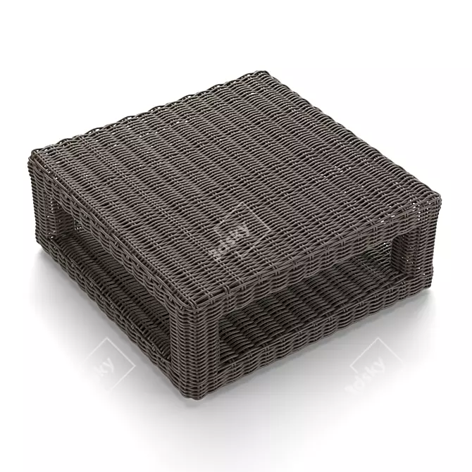 Havana Rattan Coffee Table 3D model image 2