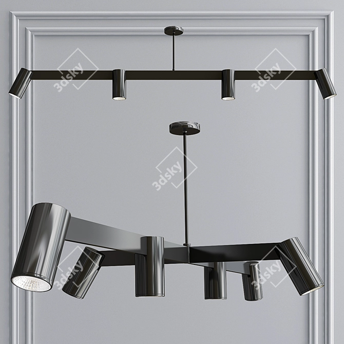 Panorama LED Pendant Collection 3D model image 2