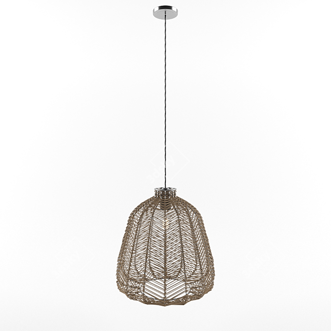 Sleek and Stylish Ceiling Light 3D model image 1