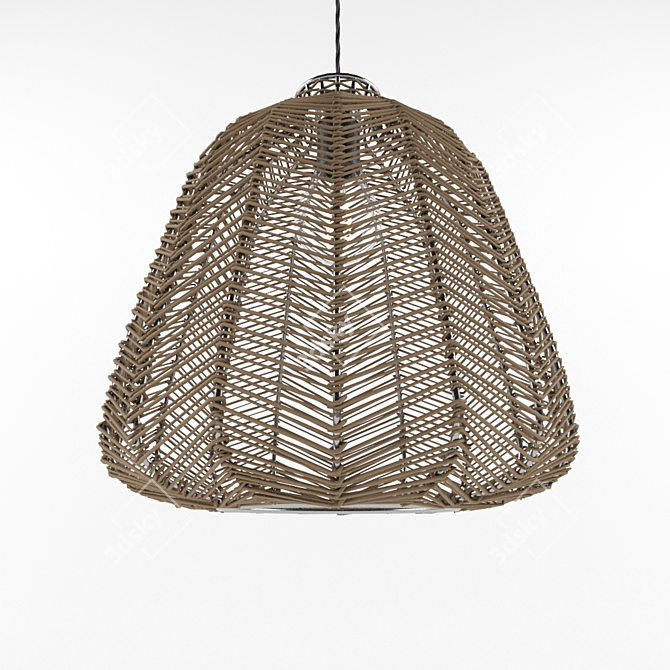 Sleek and Stylish Ceiling Light 3D model image 2