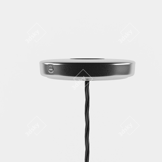 Sleek and Stylish Ceiling Light 3D model image 4