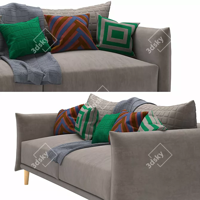 Modern Matera Sofa: High-Quality, Accurate Representation 3D model image 3