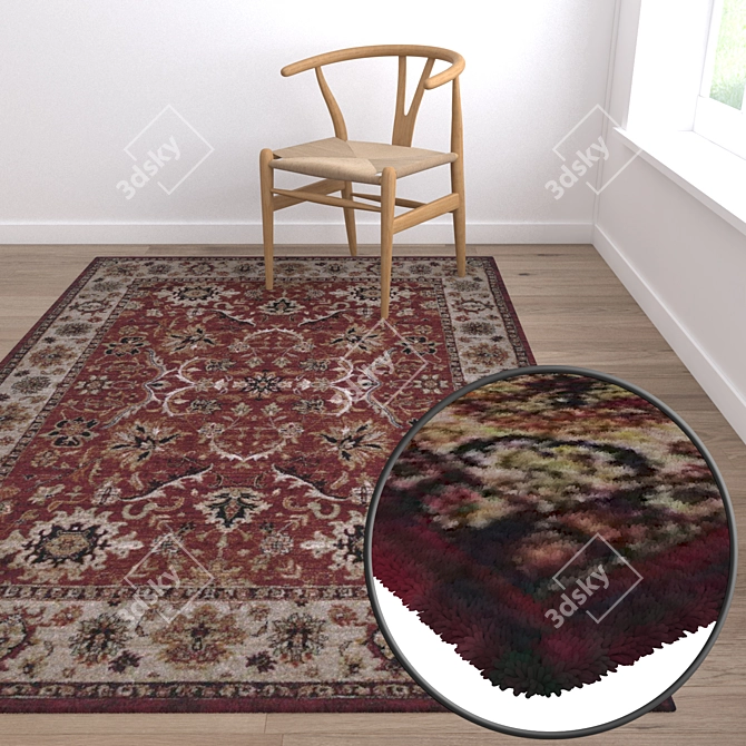 Luxury Carpet Set: High-Quality Textures 3D model image 5