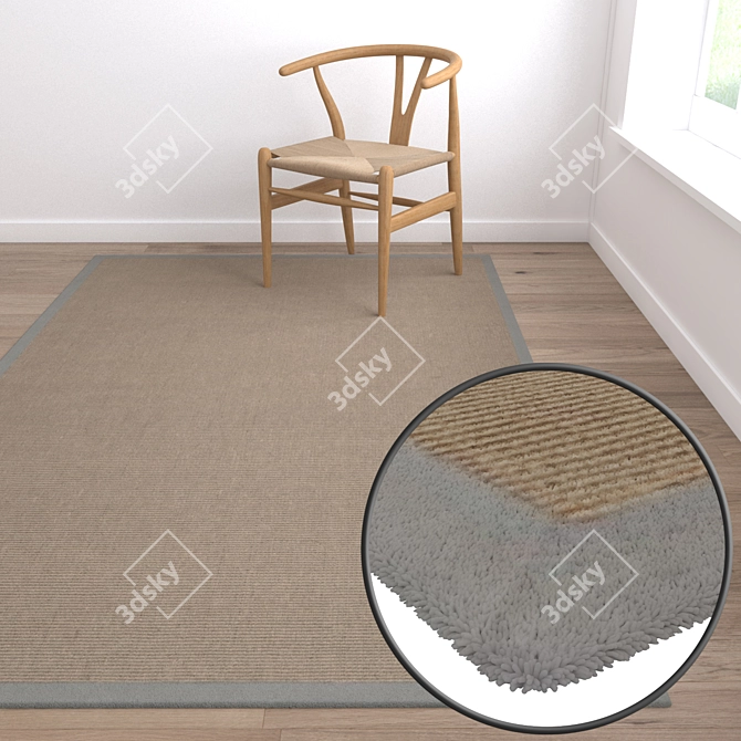 Luxury Carpet Set for High Quality Renderings 3D model image 5