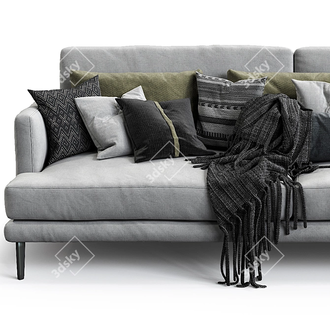 Elegant Bonaldo Paraiso Sofa 3D model image 2