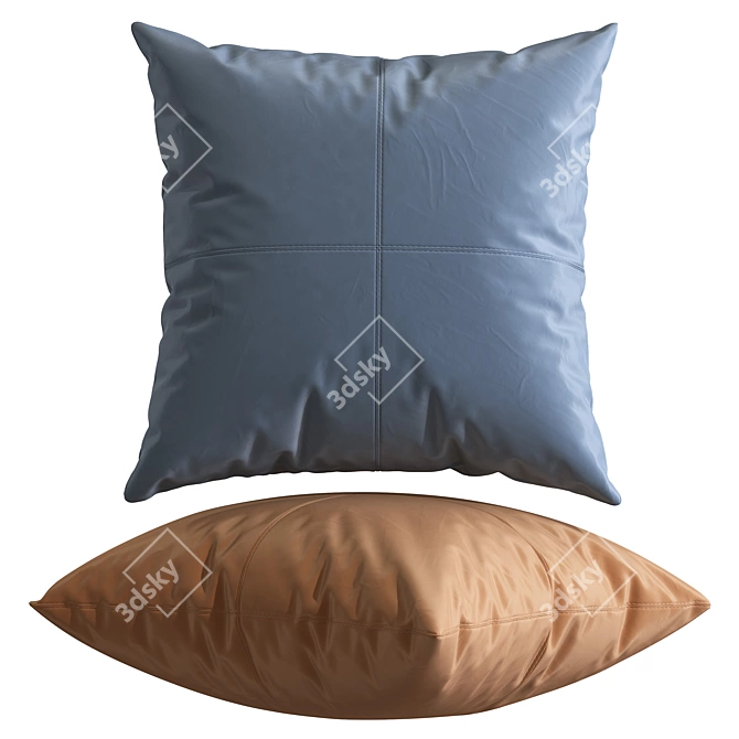 Silk Decorative Pillows Collection 3D model image 4