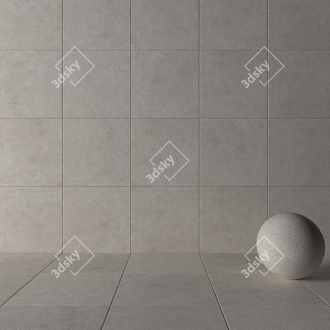 Kibo Bone Stone Wall Tiles 3D model image 3